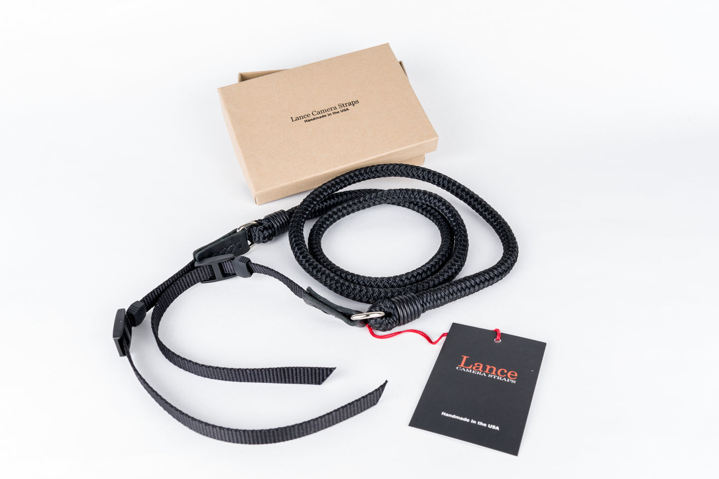 LANCE DSLR Neck Strap Olive Green our Black.