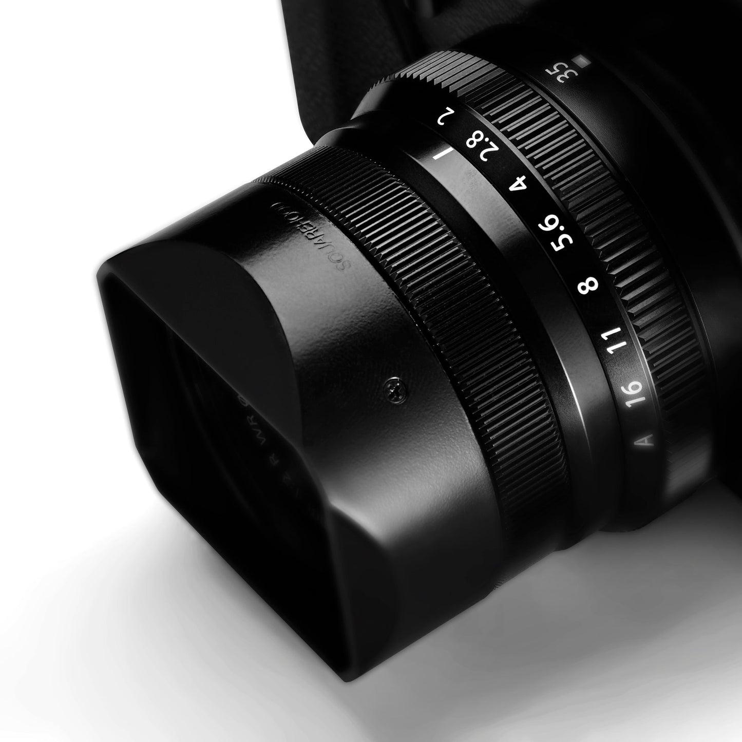 SQUAREHOOD for Fujinon XF 23mm f2 / XF 35mm f2)~