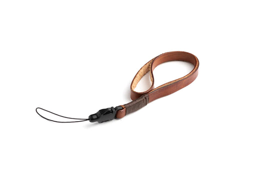 Squarehood Lattuga leather wrist strap - Brown
